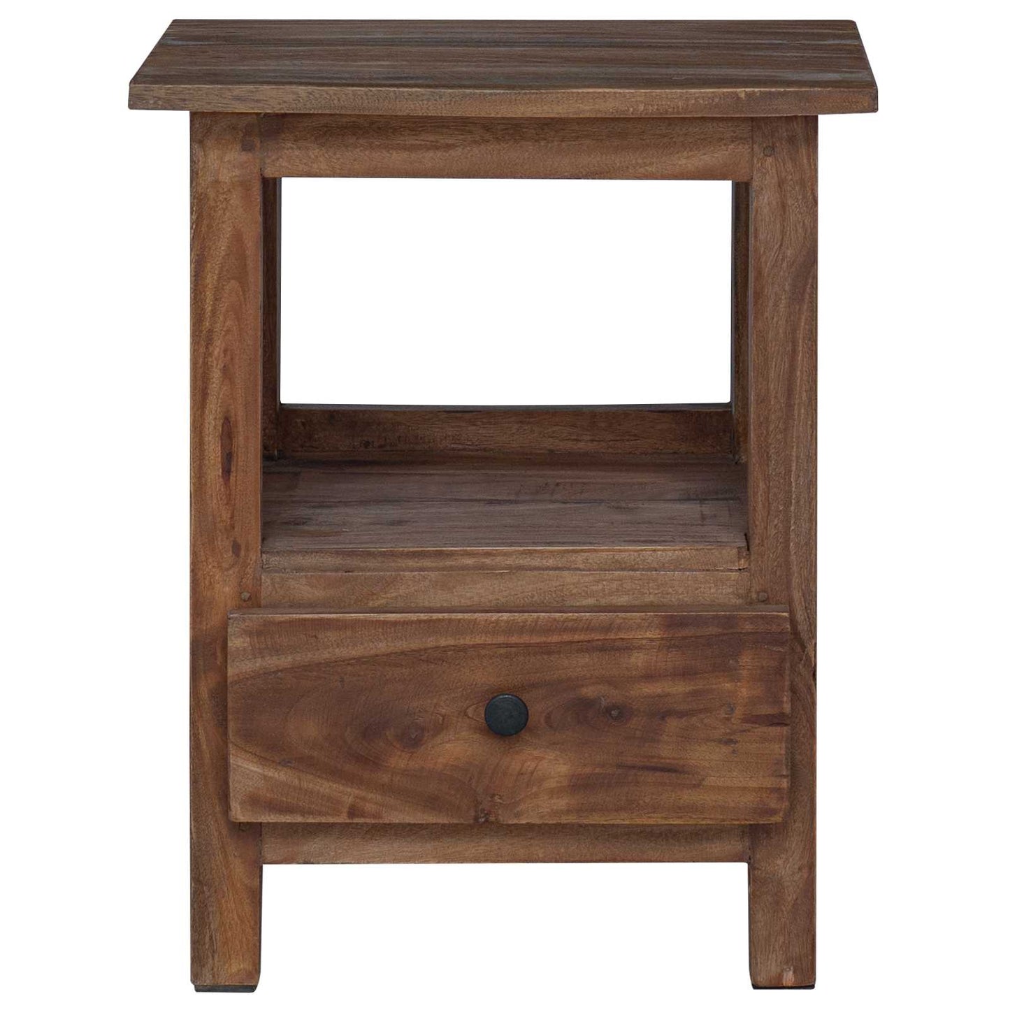vidaXL Bedside Table Brown 30 x 30 x 47 cm Solid Reclaim Wood