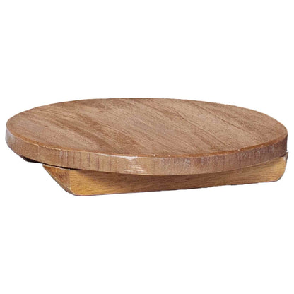 vidaXL Plant Stool 3 pcs Natural 29 x 29 x 3.5 cm Mahogany Wood