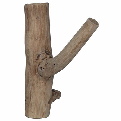 vidaXL Hook Brown 4 x 4 x 14 cm Solid Reclaim Wood