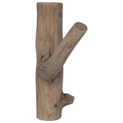 vidaXL Hook Brown 4 x 4 x 14 cm Solid Reclaim Wood