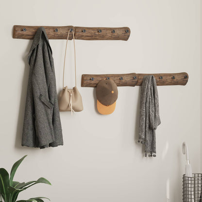 vidaXL Hanger Brown 50 x 8 x 12 cm Solid Reclaim Wood