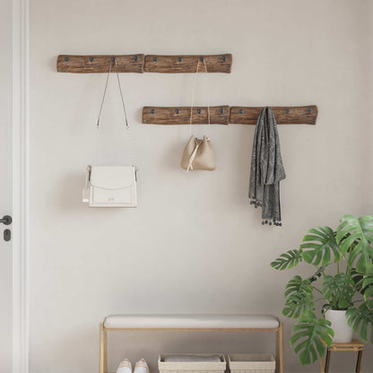 vidaXL Hanger Brown 50 x 8 x 12 cm Solid Reclaim Wood
