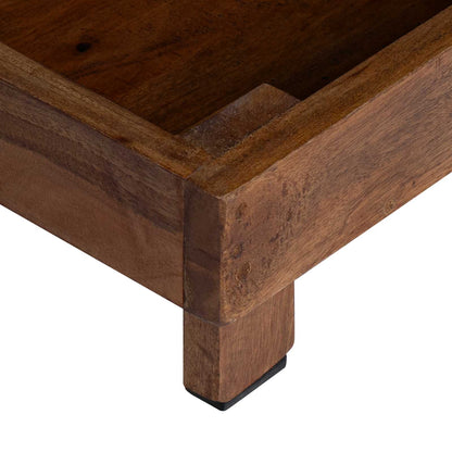 vidaXL Plant Stand 3 pcs Brown Mahogany Wood