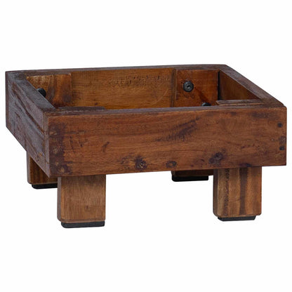 vidaXL Plant Stand 3 pcs Brown Mahogany Wood