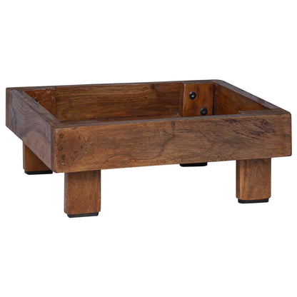 vidaXL Plant Stand 3 pcs Brown Mahogany Wood