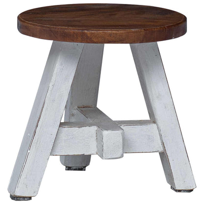 vidaXL Stool Natural 22 x 22 x 24 cm Mahogany Wood