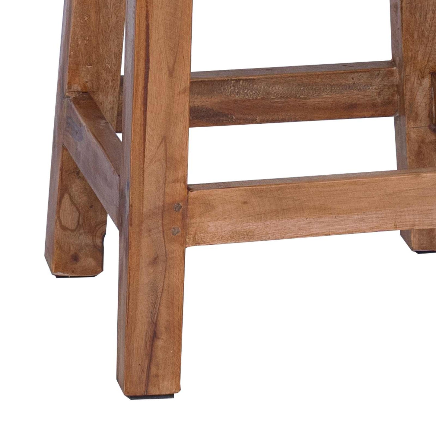 vidaXL Stool Natural 30 x 30 x 47 cm Mahogany Wood