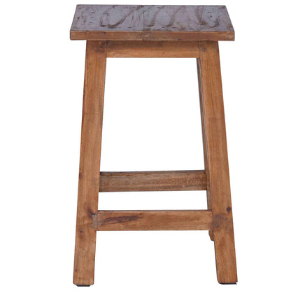 vidaXL Stool Natural 30 x 30 x 47 cm Mahogany Wood