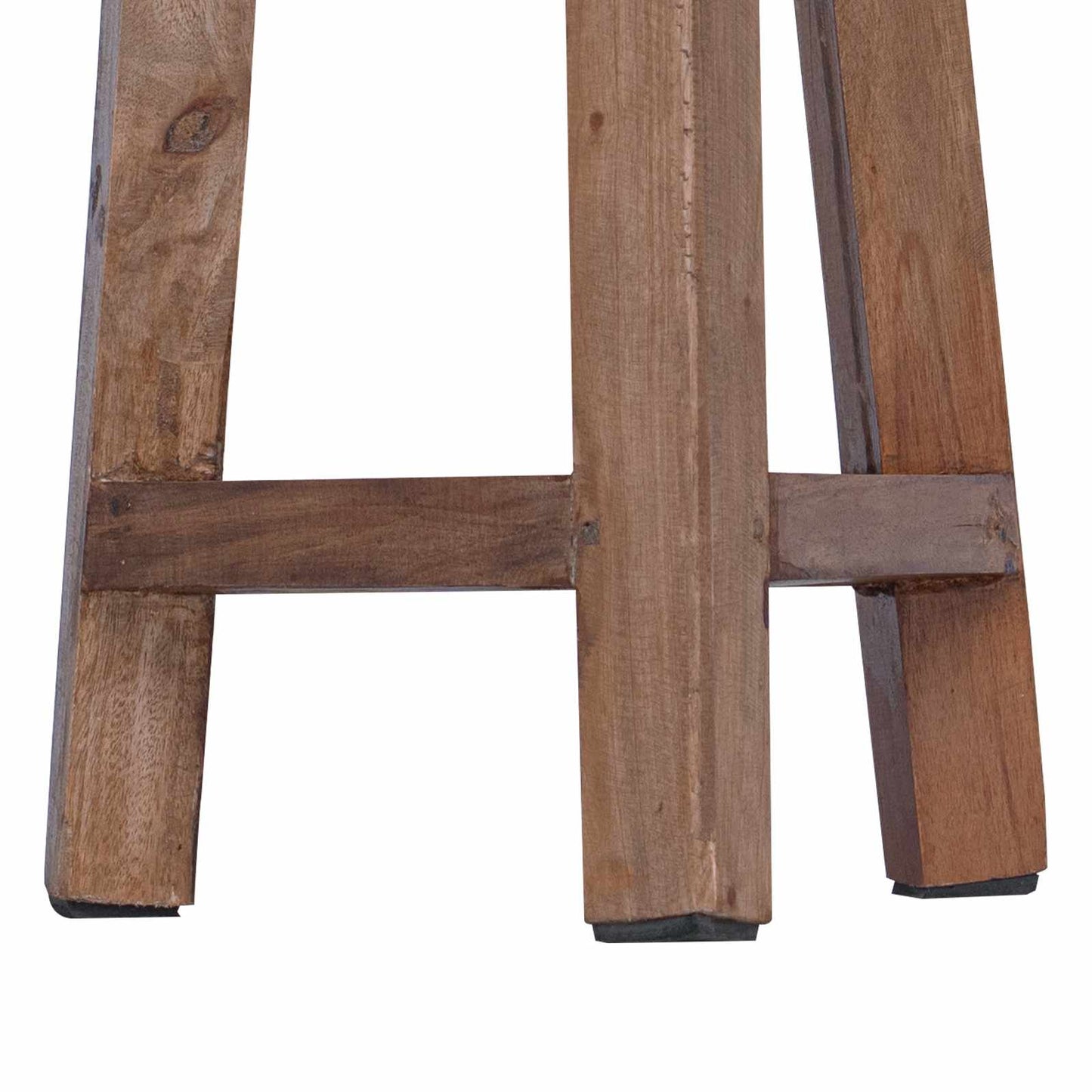 vidaXL Stool Natural 28 x 28 x 50 cm Mahogany Wood