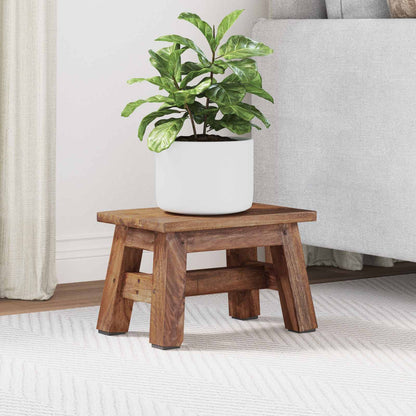 vidaXL Stool Natural 30 x 20 x 20 cm Mahogany Wood