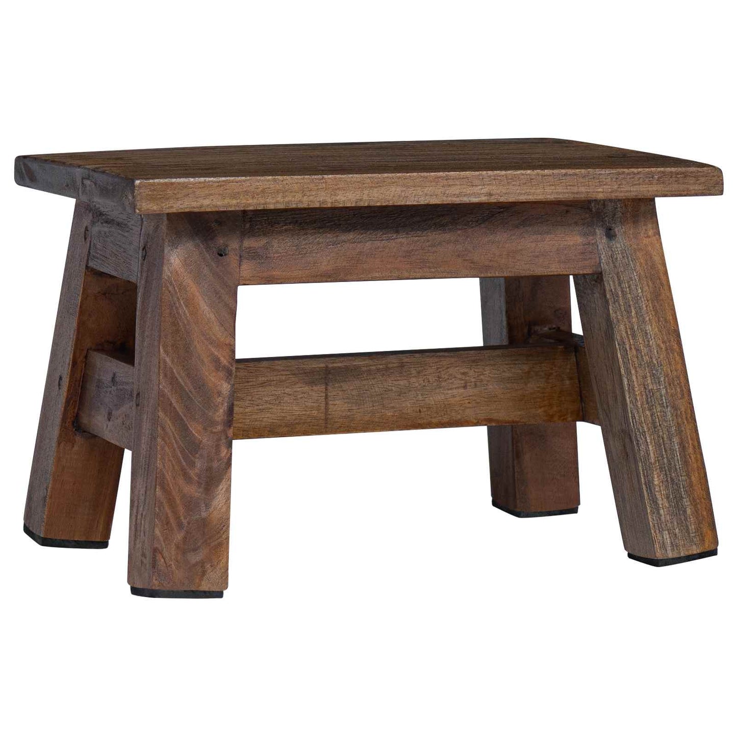 vidaXL Stool Natural 30 x 20 x 20 cm Mahogany Wood