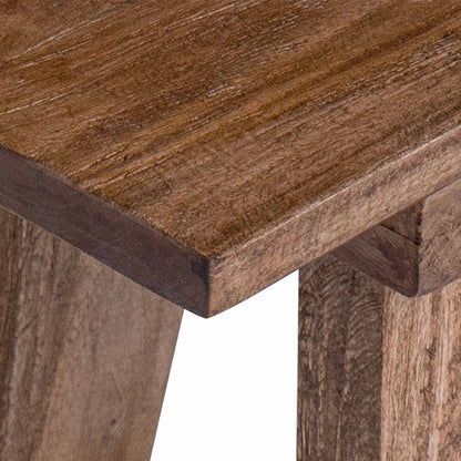 vidaXL Bench Natural 92 x 23.5 x 45.5 cm Solid Mahogany wood