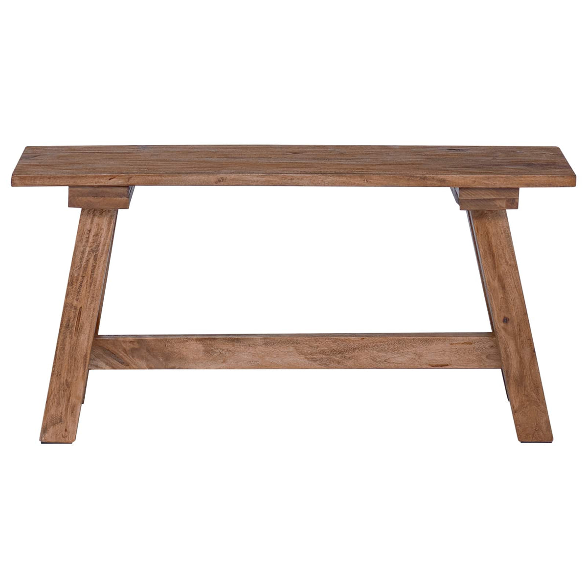 vidaXL Bench Natural 92 x 23.5 x 45.5 cm Solid Mahogany wood
