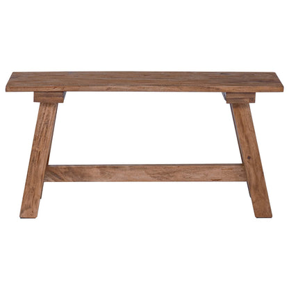 vidaXL Bench Natural 92 x 23.5 x 45.5 cm Solid Mahogany wood