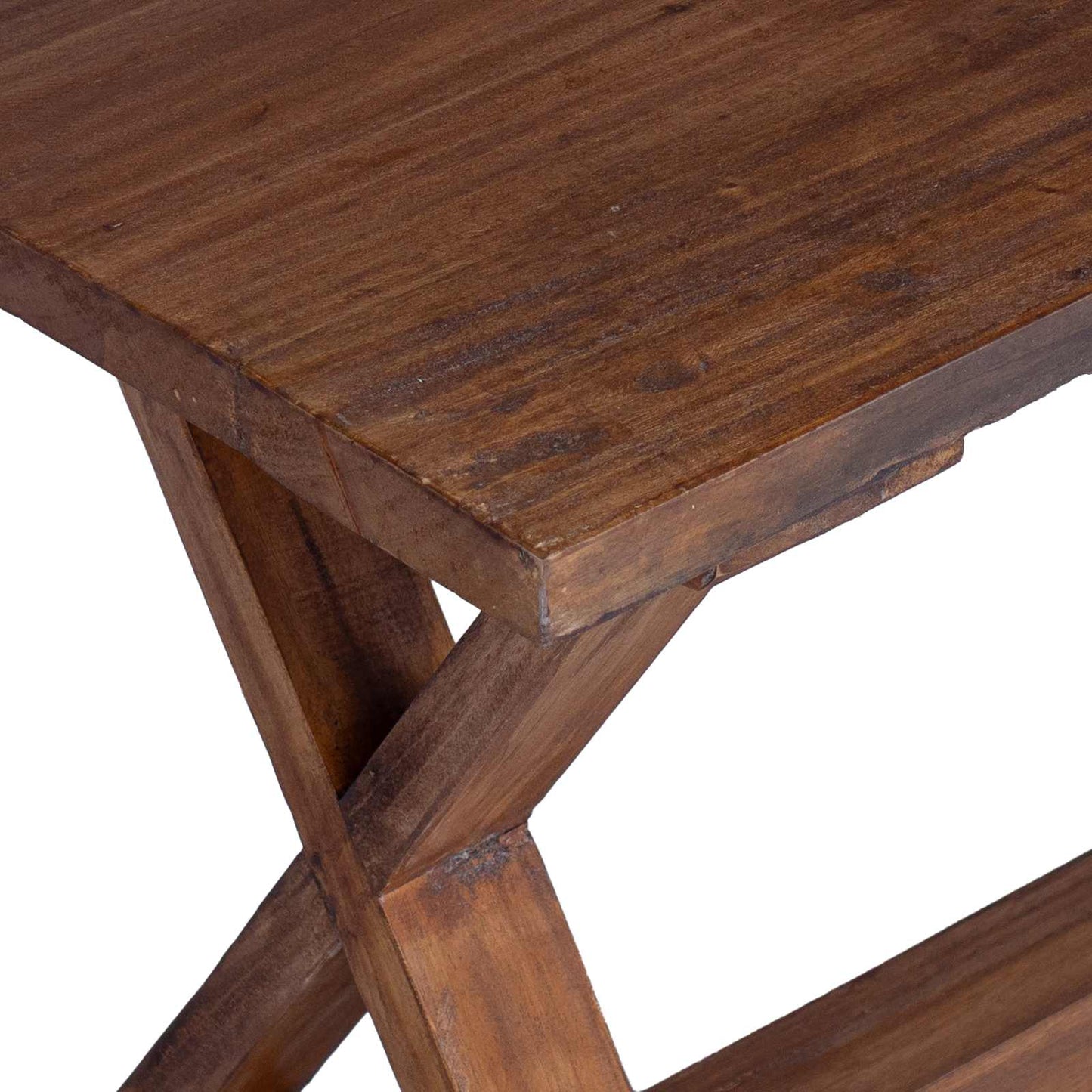 vidaXL Bench Natural 85 x 35 x 46 cm Solid Reclaim wood