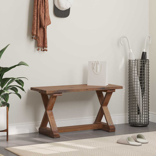 vidaXL Bench Natural 85 x 35 x 46 cm Solid Reclaim wood