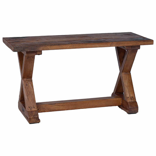 vidaXL Bench Natural 85 x 35 x 46 cm Solid Reclaim wood