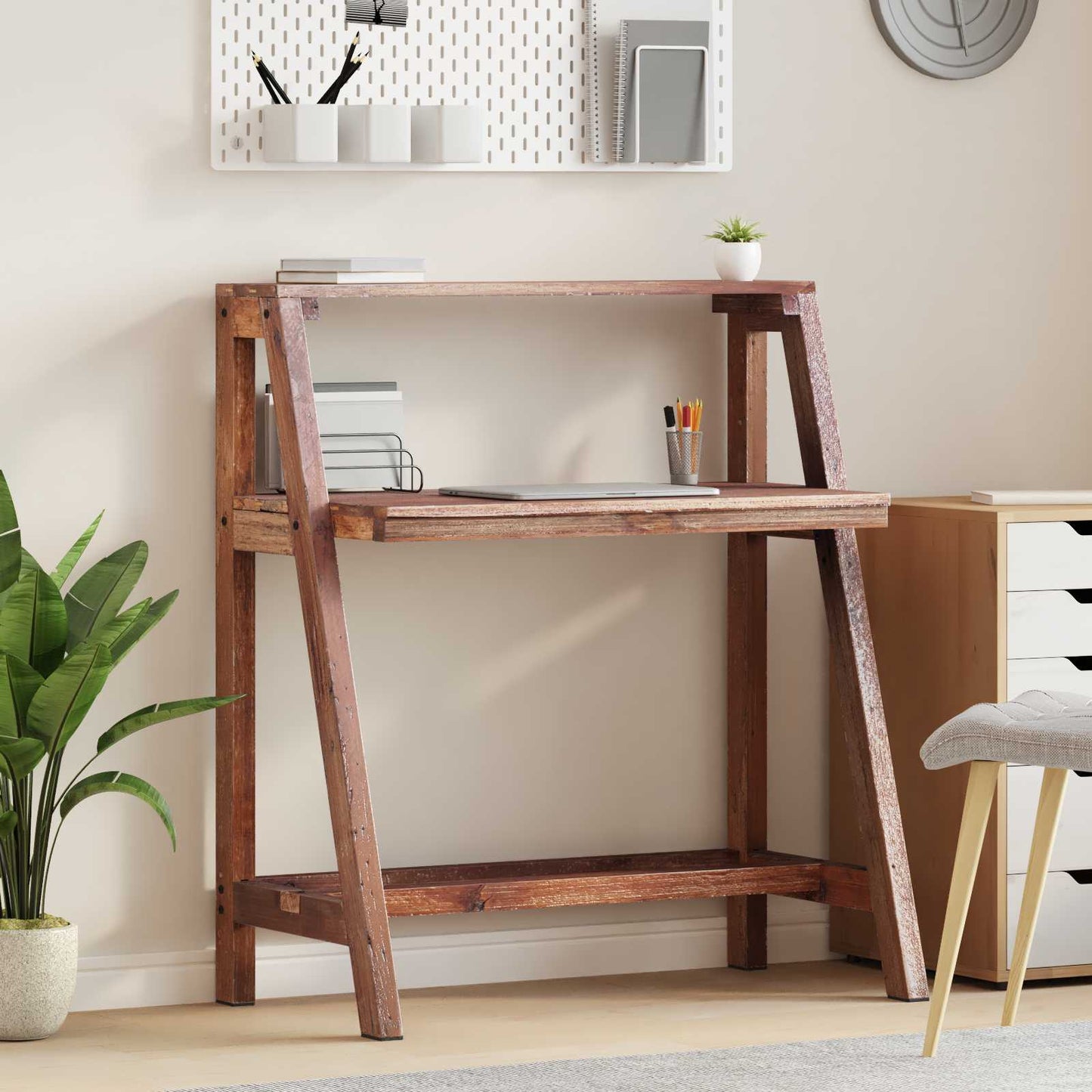 vidaXL Desk Brown 90 x 50 x 103 cm Solid Reclaim Wood