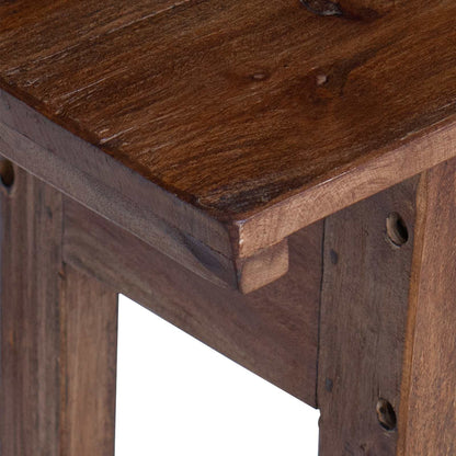 vidaXL Desk with Drawer Brown 110 x 30 x 79 cm Solid Mahogany Wood