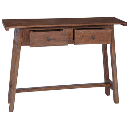 vidaXL Desk with Drawer Brown 110 x 30 x 79 cm Solid Mahogany Wood