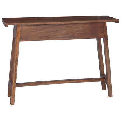 vidaXL Desk with Drawer Brown 110 x 30 x 79 cm Solid Mahogany Wood