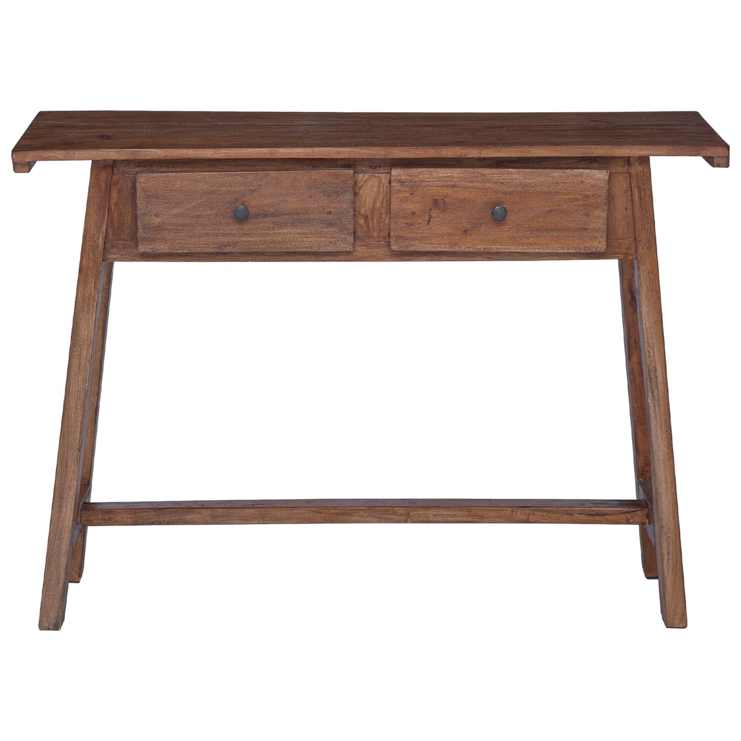 vidaXL Desk with Drawer Brown 110 x 30 x 79 cm Solid Mahogany Wood
