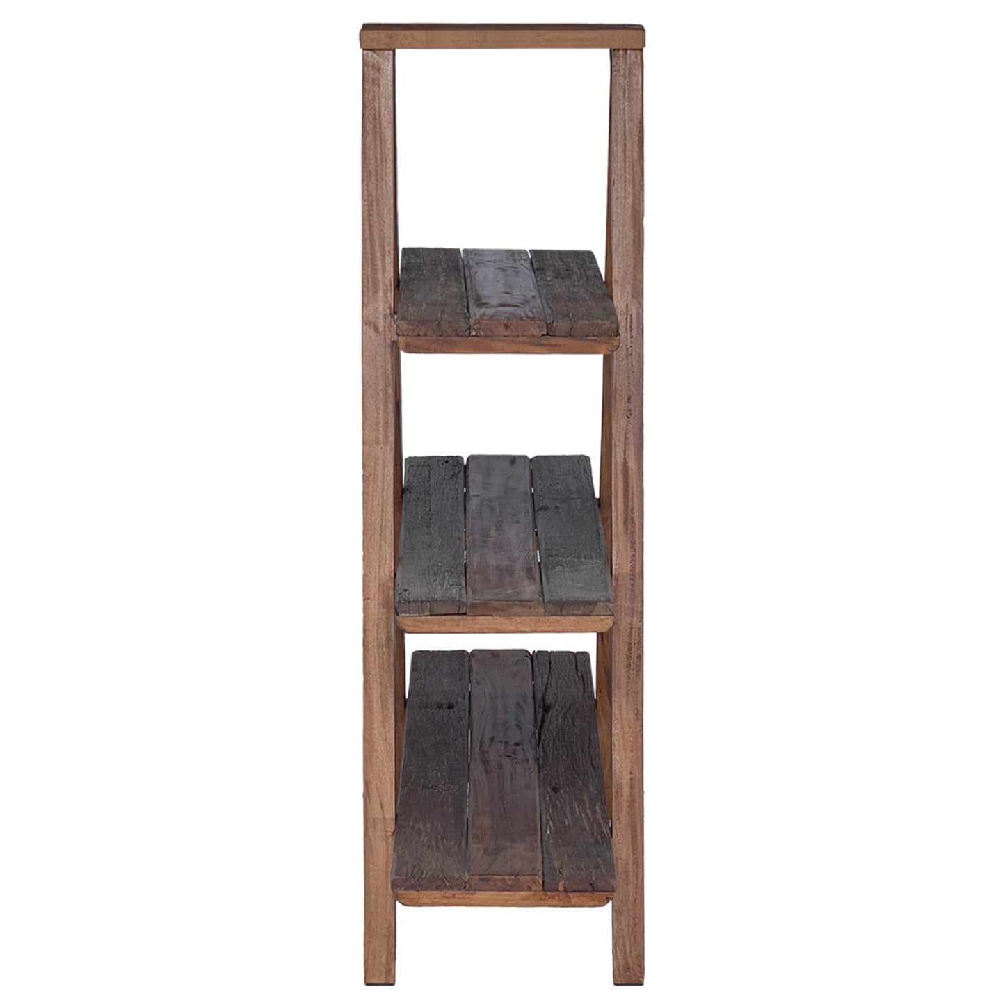 vidaXL Folding Rack Brown 79.5 x 35 x 112 cm Solid Reclaim Wood