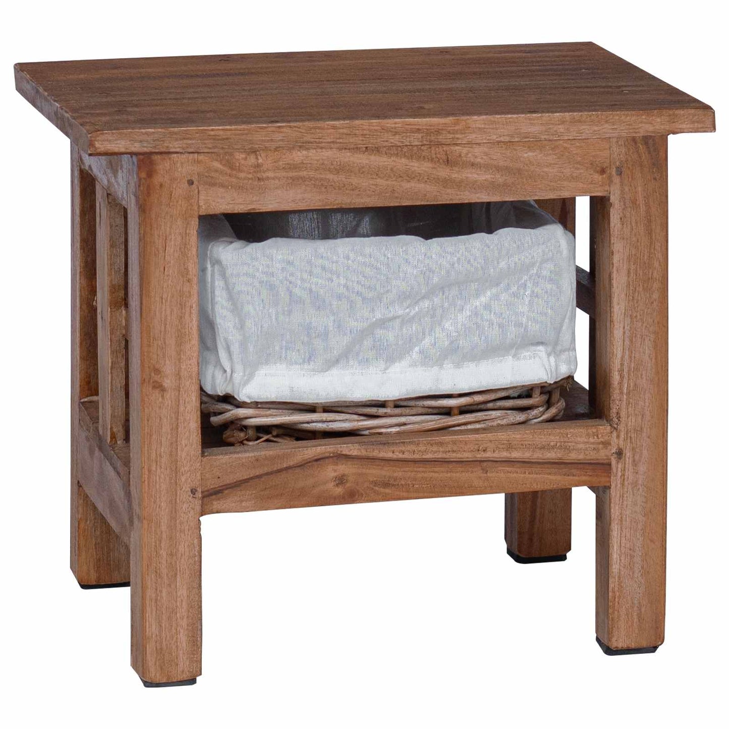 vidaXL Side Table Brown 38 x 28 x 35 cm Solid Mahogany wood