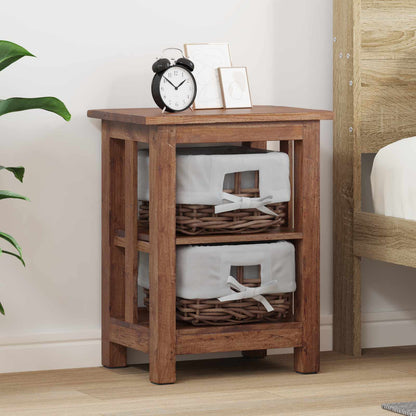 vidaXL Side Table Brown 38 x 28 x 50 cm Solid Mahogany wood