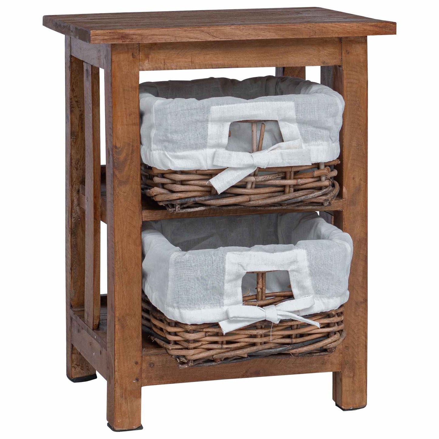 vidaXL Side Table Brown 38 x 28 x 50 cm Solid Mahogany wood