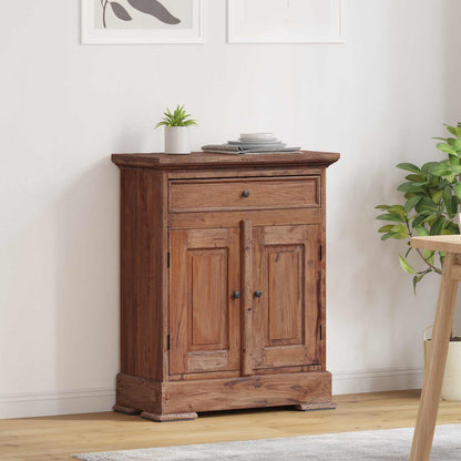 vidaXL Storage Cabinet 63 x 30 x 79 cm Solid Mahogany Wood