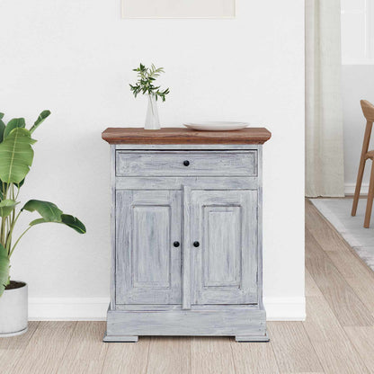 vidaXL Storage Cabinet 63 x 30 x 79 cm Solid Mahogany Wood