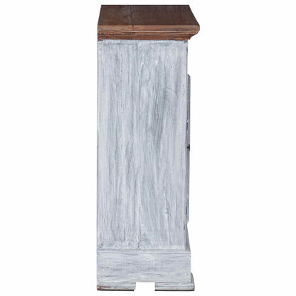 vidaXL Storage Cabinet 63 x 30 x 79 cm Solid Mahogany Wood