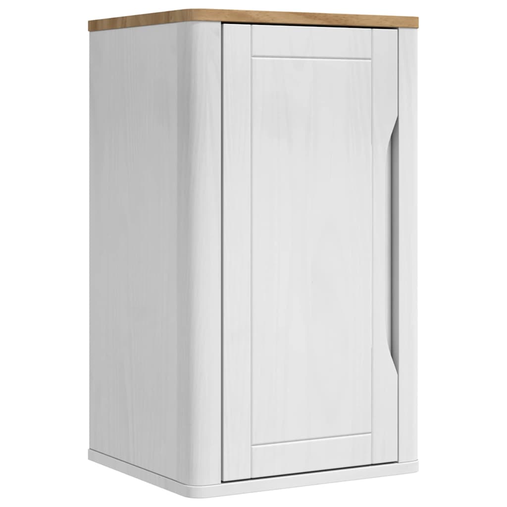 vidaXL Bathroom Furniture Set FLORO 4 pcs White Solid Pine Wood