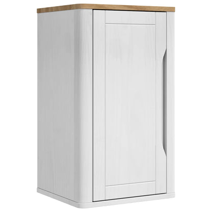 vidaXL Bathroom Furniture Set FLORO 4 pcs White Solid Pine Wood