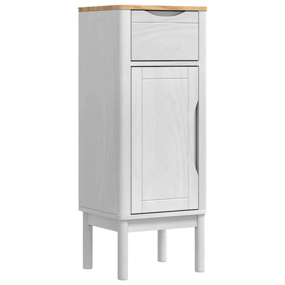 vidaXL Bathroom Furniture Set FLORO 4 pcs White Solid Pine Wood
