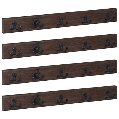 vidaXL Hanger Brown 60 x 7 x 8 cm Solid Reclaim Wood