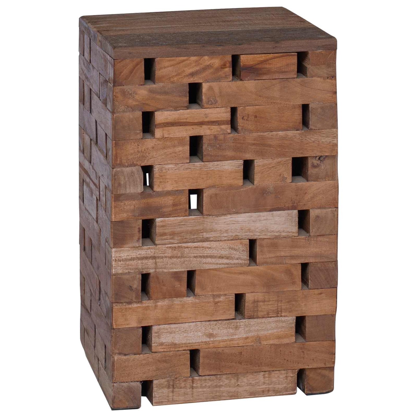 vidaXL Stool Natural 29 x 29 x 48 cm Solid Reclaim wood