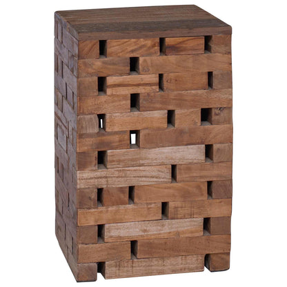 vidaXL Stool Natural 29 x 29 x 48 cm Solid Reclaim wood