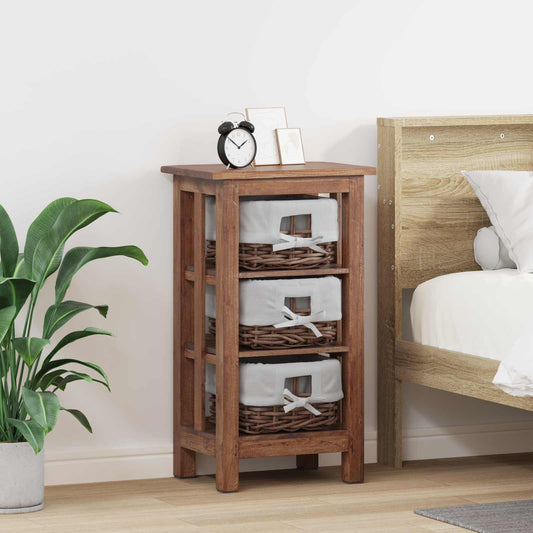 vidaXL Side Table Brown 38 x 28 x 72 cm Solid Mahogany wood