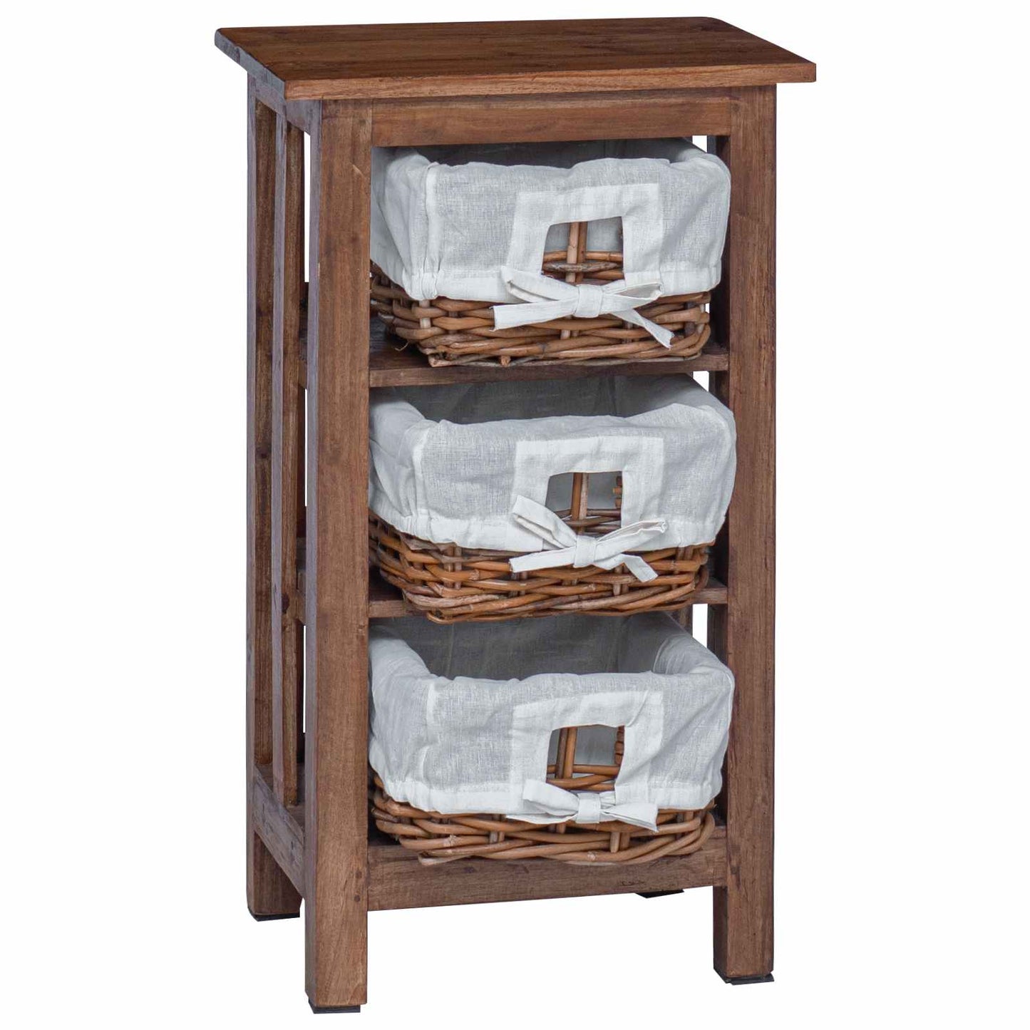 vidaXL Side Table Brown 38 x 28 x 72 cm Solid Mahogany wood