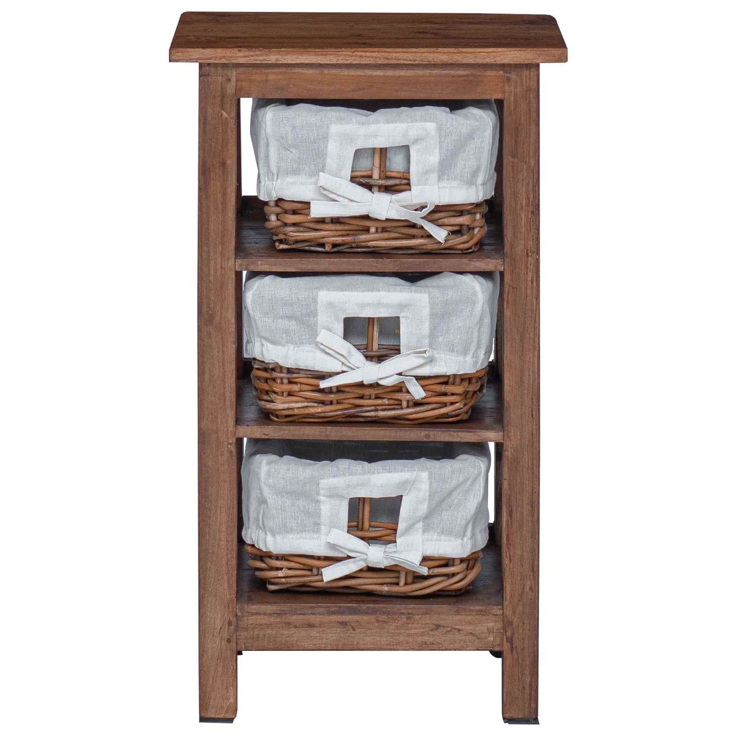 vidaXL Side Table Brown 38 x 28 x 72 cm Solid Mahogany wood