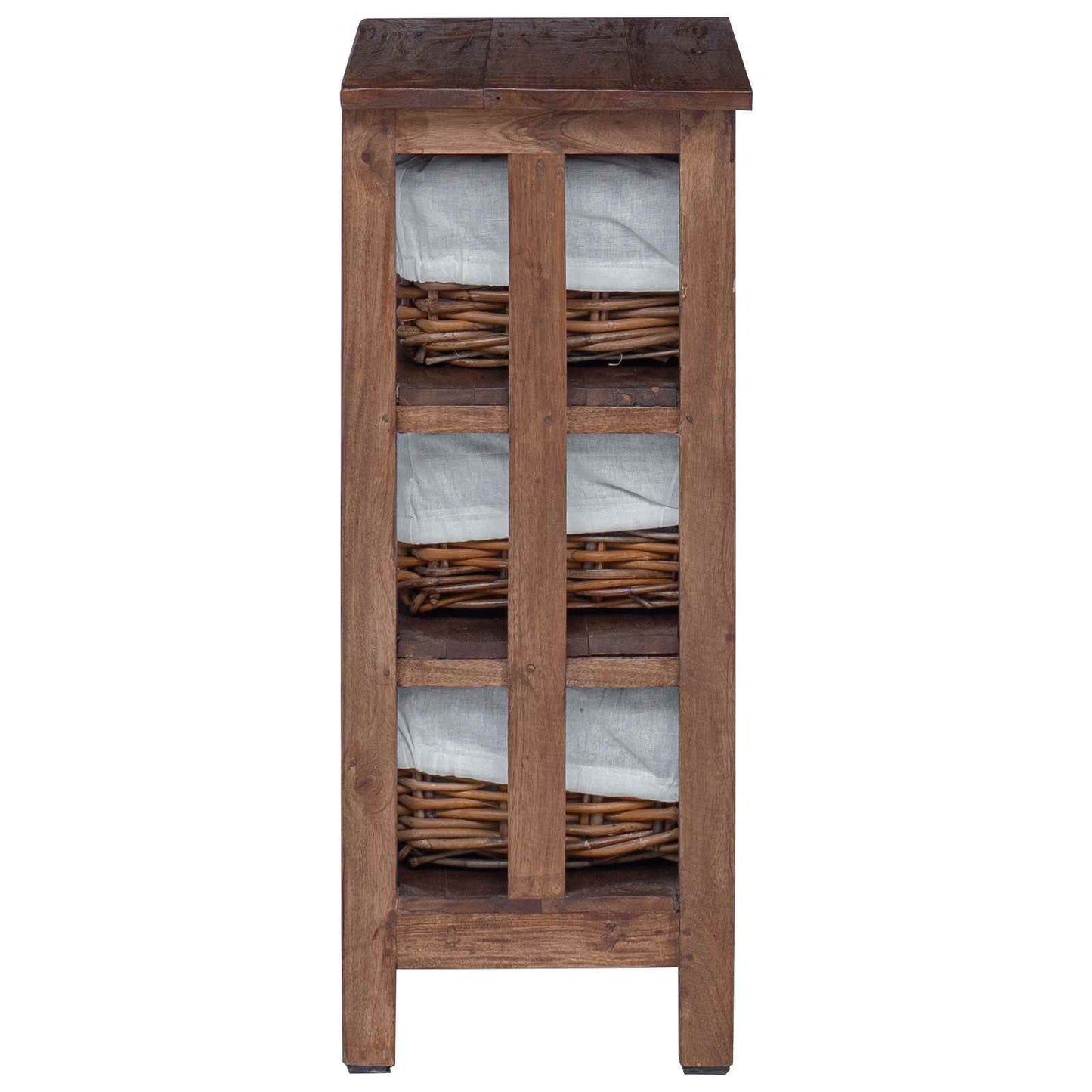 vidaXL Side Table Brown 38 x 28 x 72 cm Solid Mahogany wood