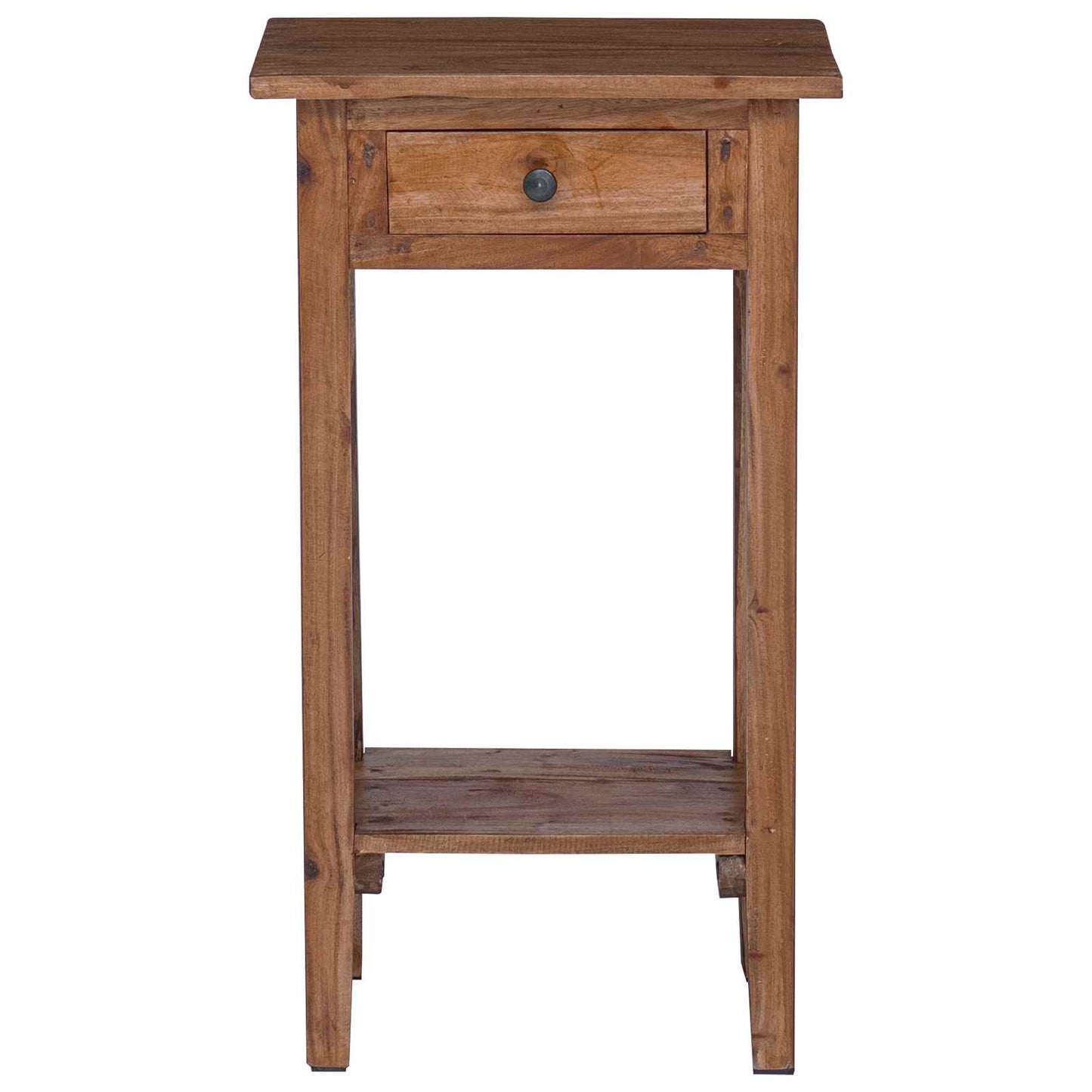 vidaXL Plant Stand with Drawer Brown 34 x 25 x 52 cm Mahogany Wood