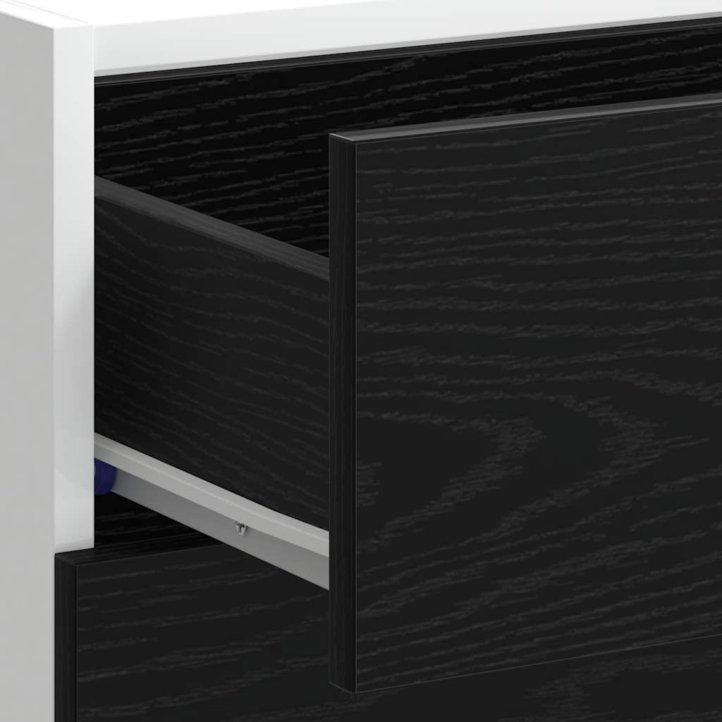 vidaXL Kitchen Base Cabinet with Drawer Black Oak 40 x 46 x 81.5 cm