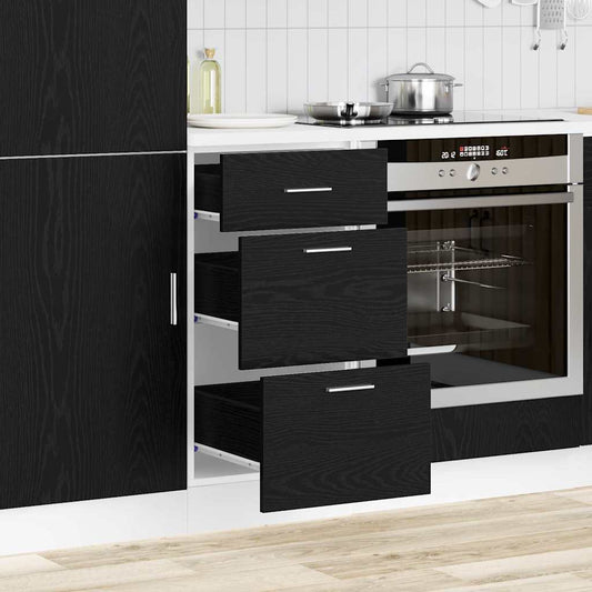 vidaXL Kitchen Base Cabinet Black Oak 40 x 46 x 81.5 cm