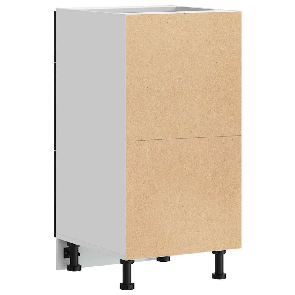 vidaXL Kitchen Base Cabinet with Drawer Black Oak 40 x 46 x 81.5 cm