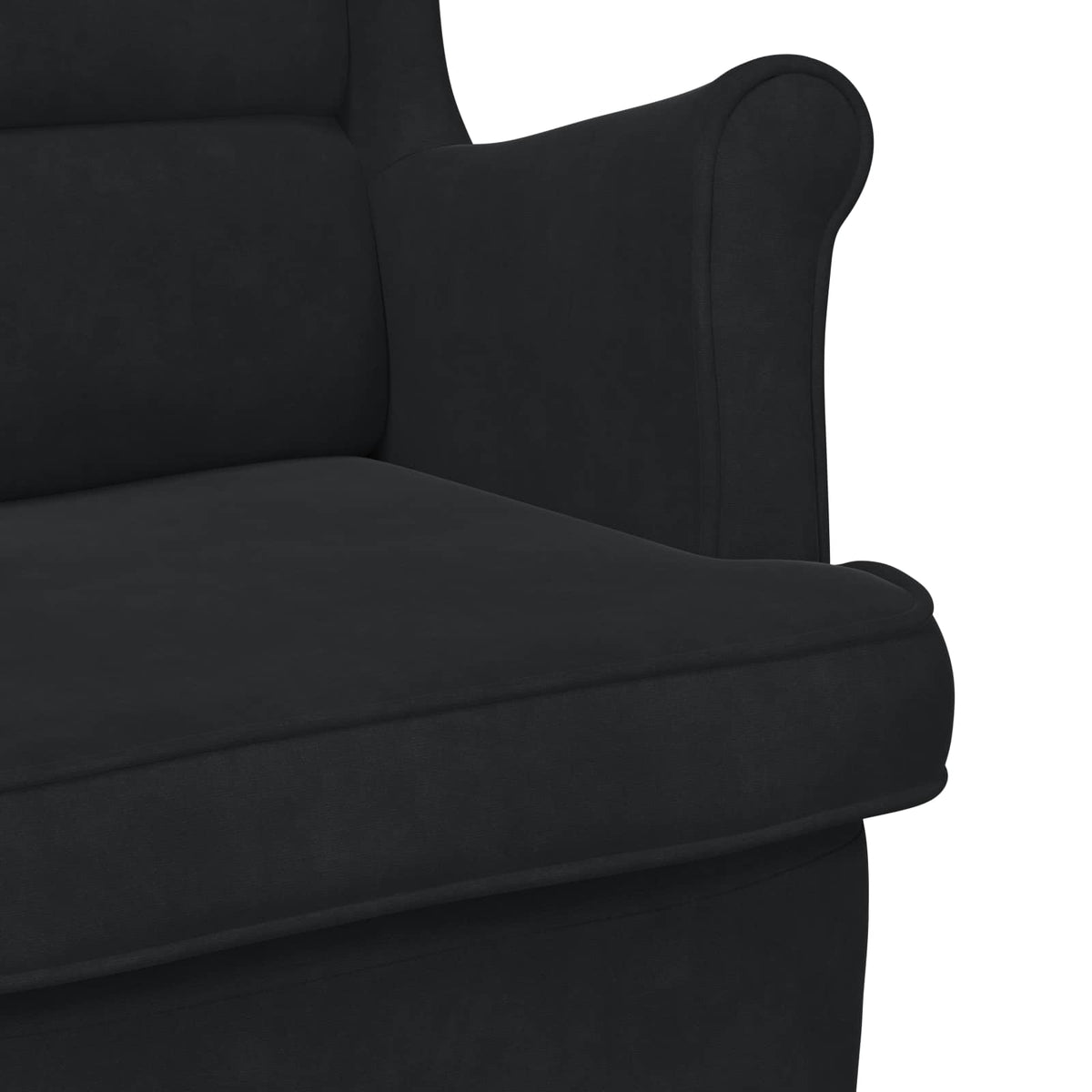 vidaXL Armchair Black Velvet