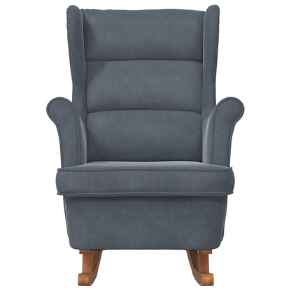 vidaXL Rocking Chair with Cushion Dark Grey 92 x 71 x 100 cm Plywood