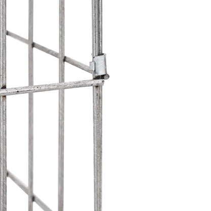 vidaXL Gabion Faucet Silver 26 x 25 x 50 cm Stainless Steel